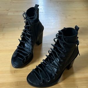 Ann Demeulemeester Lace-Up Booties